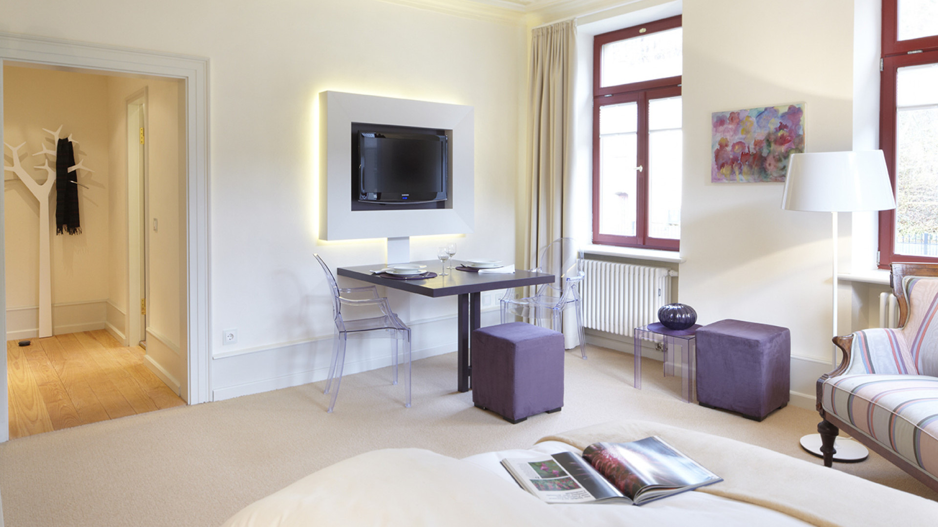 Apartment 23 Wohnbereich und Flur