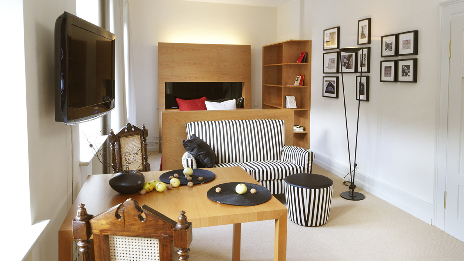 Apartment 25 Wohn- und Schlafbereich