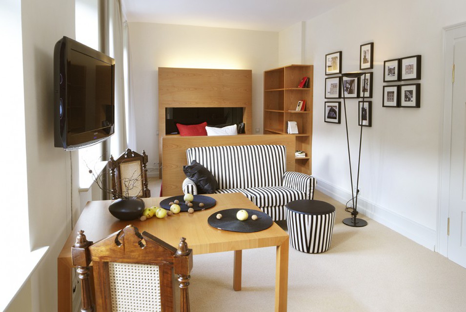 Apartment 25 Wohn- und Schlafbereich