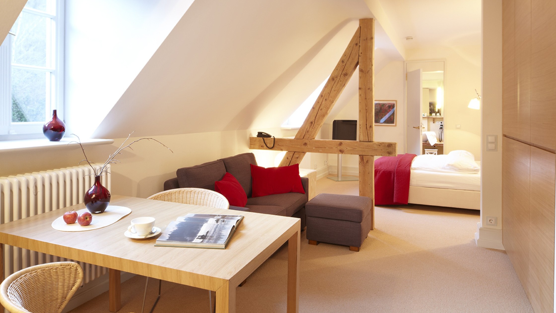 Apartment 33 Wohn- und Schlafbereich