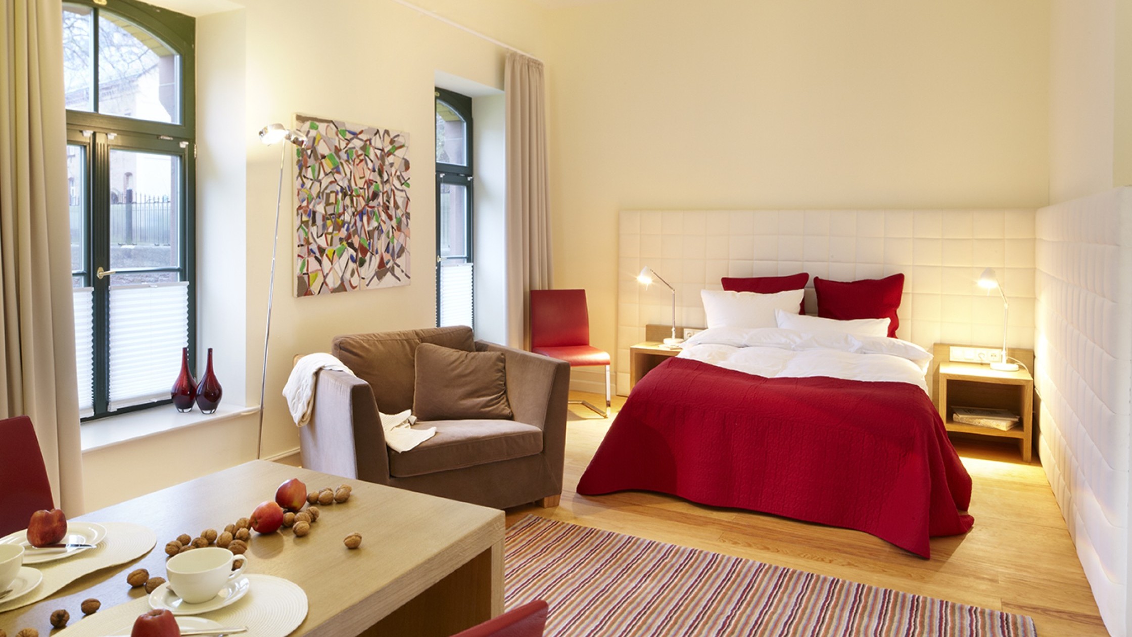 Apartment 41 Wohn- und Schlafbereich