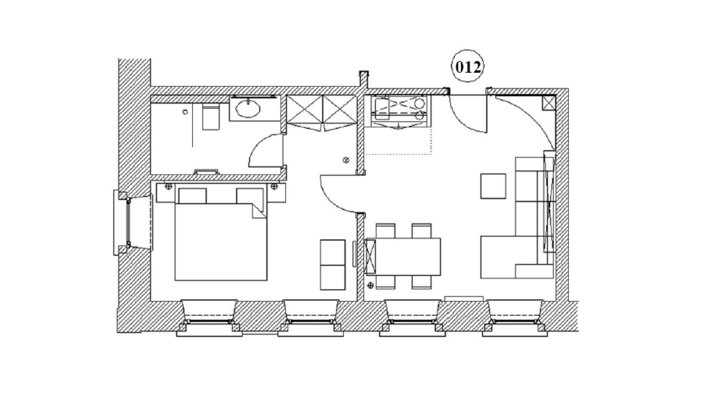 Grundriss Appartment 12