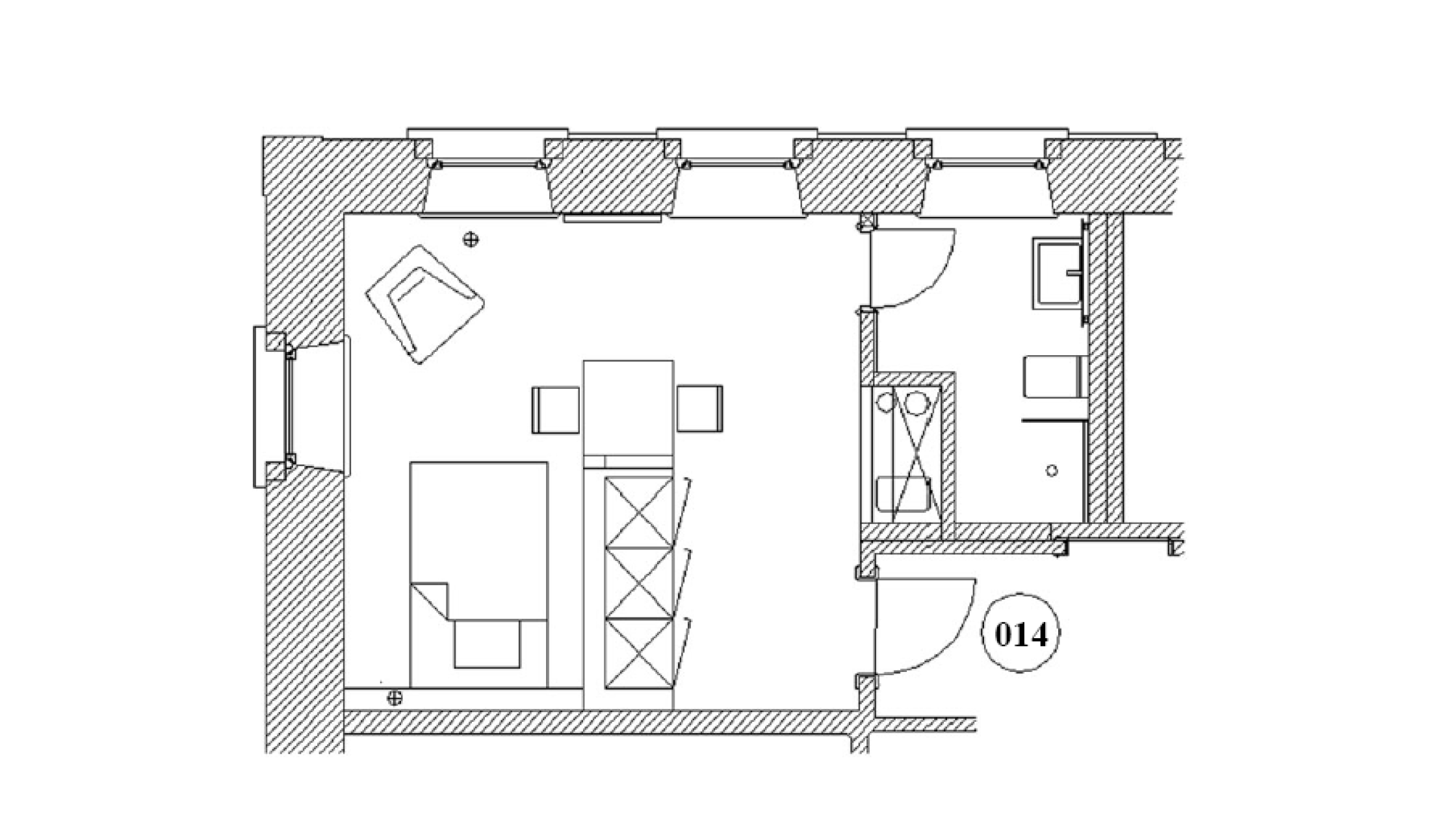 Grundriss Appartment 14