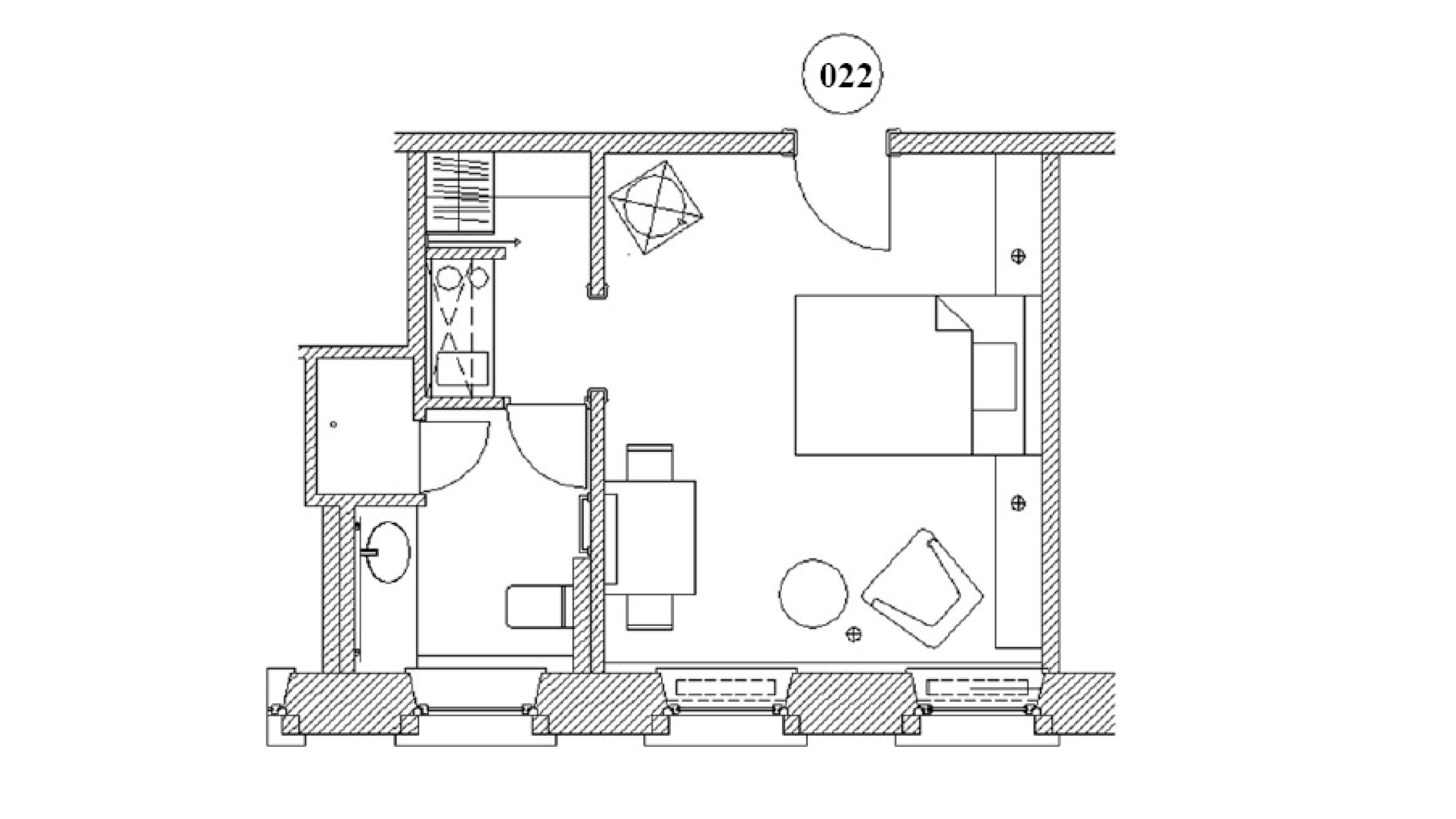 Grundriss Appartment 22