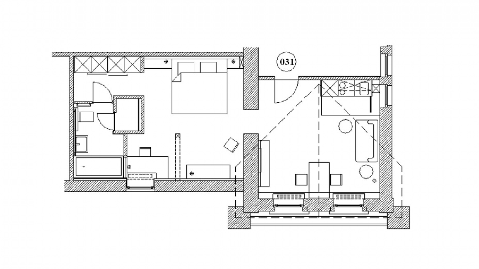 Grundriss Appartment 31