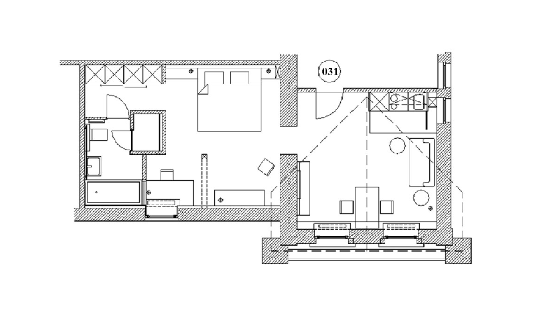 Grundriss Appartment 31
