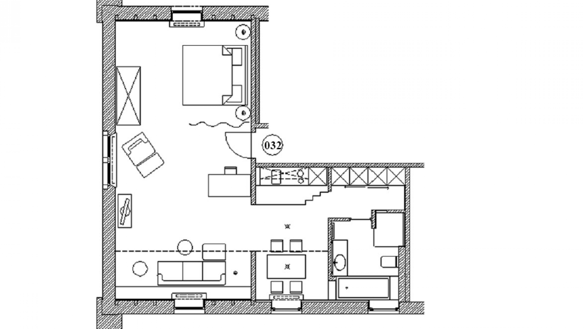 Grundriss Appartment 32