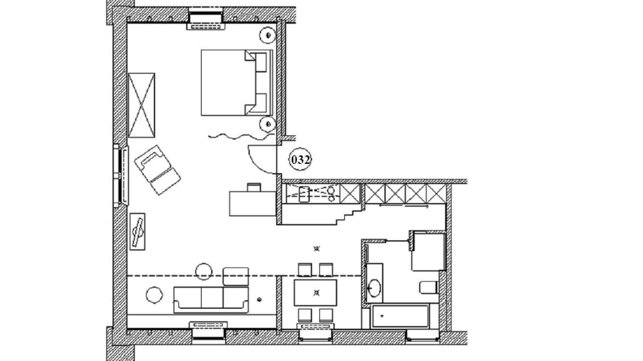 Grundriss Appartment 32