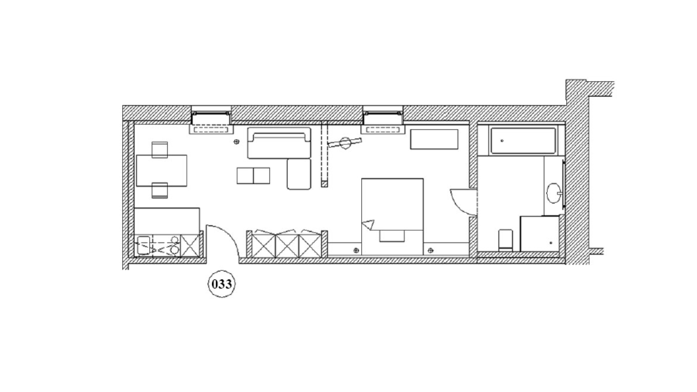 Grundriss Appartment 33