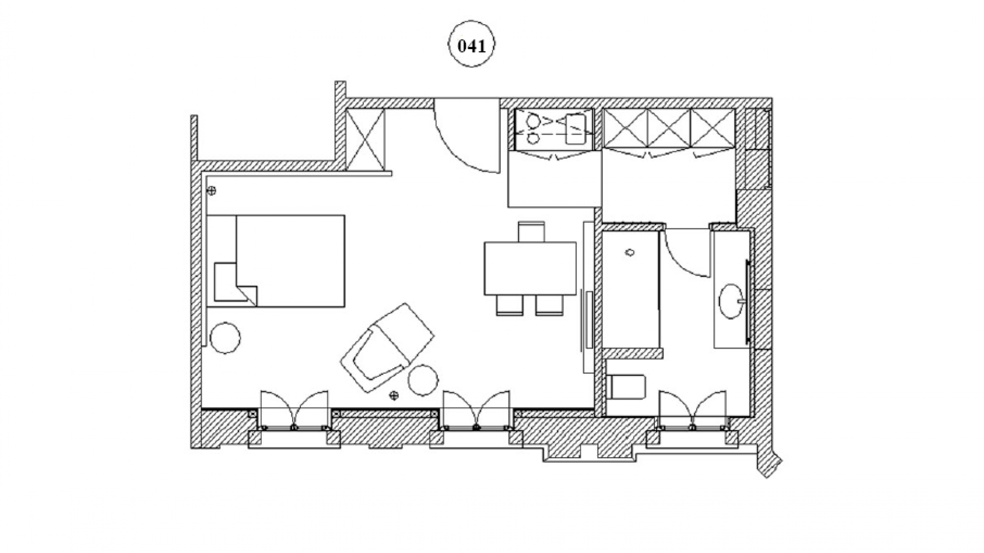 Grundriss Appartment 41