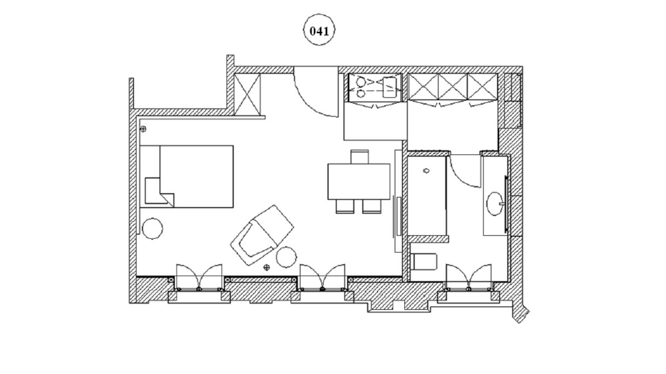 Grundriss Appartment 41