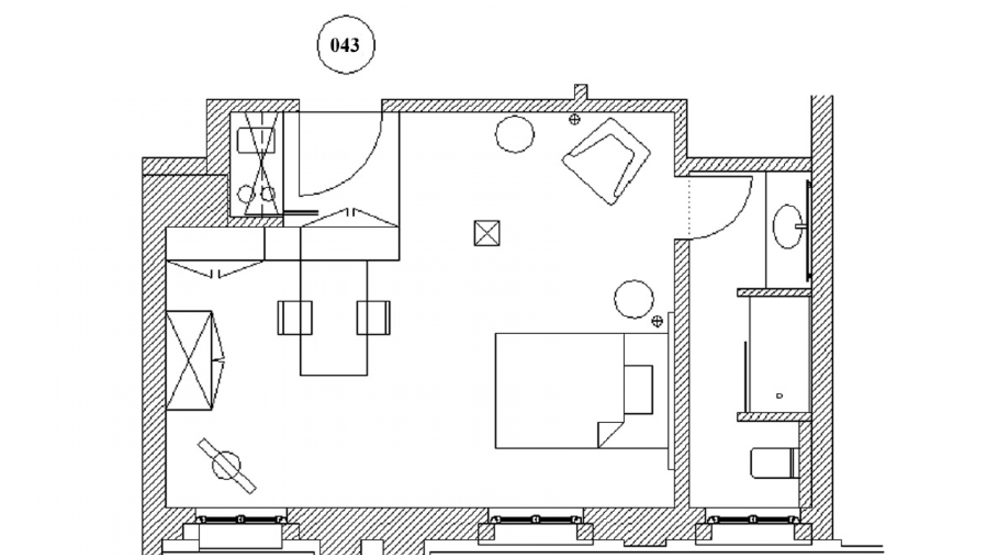 Grundriss Appartment 43